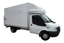Van Hire Romford - White Ford Luton Box with Tail Lift - Van hire Romford